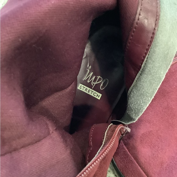 Impo Stretch faux suede and faux snake print tall heeled boots - Picture 12 of 15